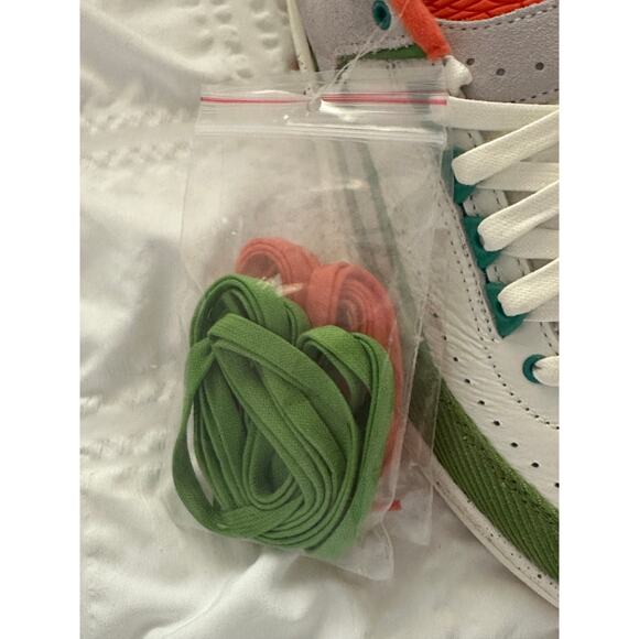 Air Jordan Titan 2 Women's Retro Low Sail/Safety Orange/Chlorophyll size 9.5 New - Picture 8 of 17